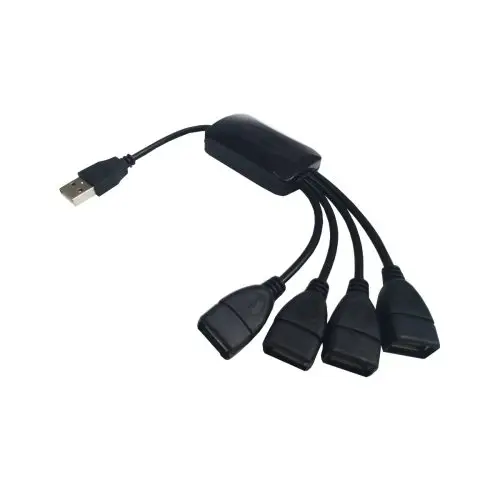 HUB USB 2.0 4 PUERTOS NEGRO TIPO PULPO ETOUCH