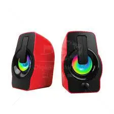 BOCINA GAMING RGB K2 6 WATTS RMS ETOUCH ROJA Y AZUL