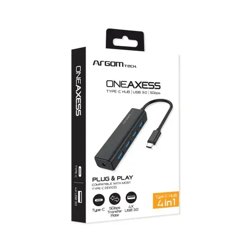 HUB ONE AXESS 4 PUERTOS TIPO C 3.0