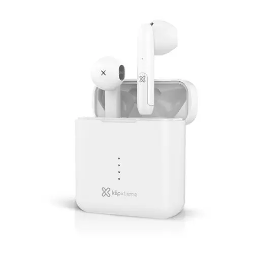 AUDIFONOS INALAMBRICOS KLIP XTREME TWIN TOUCH KTE-010WH BLANCO