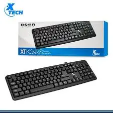 XTECH STANDARD WIRED KEYBOARD USB SPANISH BLACK XTK-092S
