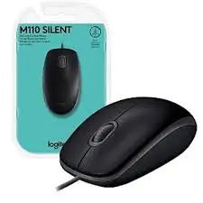 MOUSE LOGITECH M110 SILENT BLACK CON CABLE