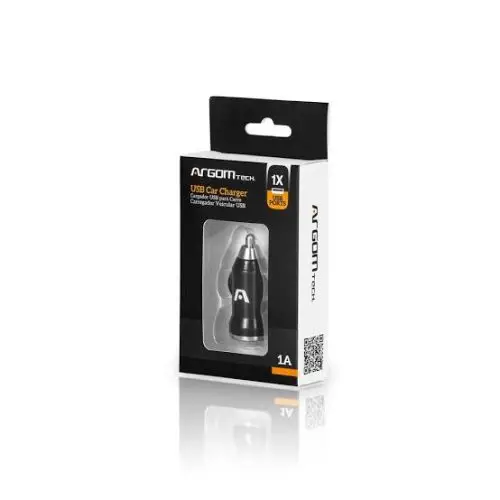 CARGADOR DE CARRO USB 2.0 1 PUERTO ARG-AC-0101