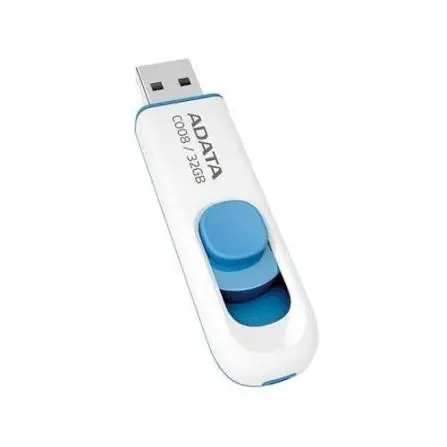 MEMORIA USB 2.0 32GB BLANCO CON GRIS ADATA