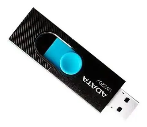 MEMORIA USB 2.0 32GB NEGRO CON AZUL ADATA