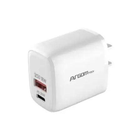 CARGADOR DE PARED USB PD TYPE C DE 20 W ARG-AC-0115WT