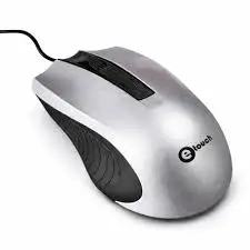 MOUSE OPT USB PLATA/NEGRO