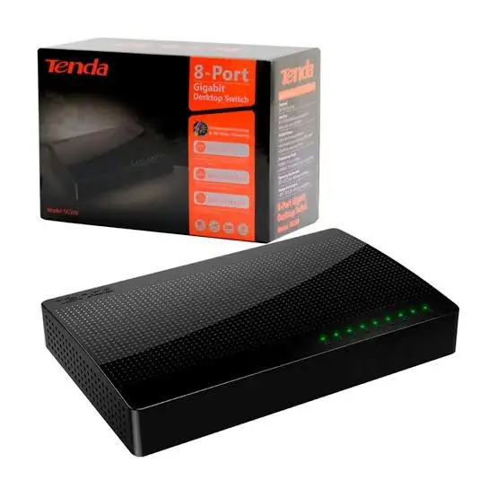 SWITCH SOHO 8 PUERTOS TENDA GIGABIT