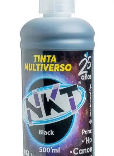 TINTA DYE NKT MEDIO LITRO 500ML NEGRO UNIVERSAL