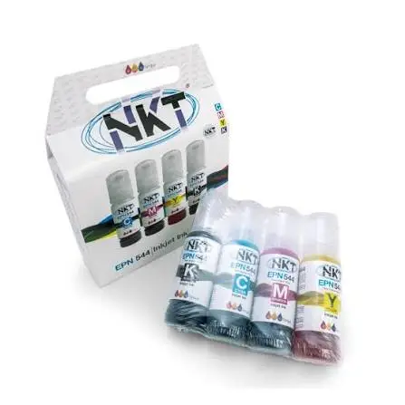 TINTA NKT 70ML P/IMPRESORA EPSON 544 CIAN/MAGENTA/AMARILLO/NEGRO BLISTER 4 COLORES