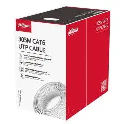 BOBINA DE CABLE INTERIOR UTP CAT6 CE CPR ECA CERTIFICADO CUBIERTA EXTERIOR DE PVC