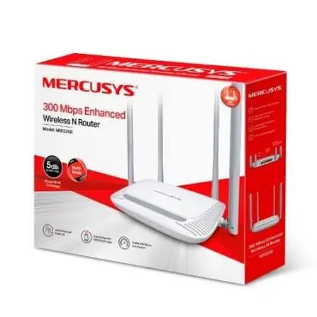 MERCUSYS MW325R ROUTER INALAMBRICO N 300MBPS 2.4GHZ CUATRO ANTENAS DE 5DBI
