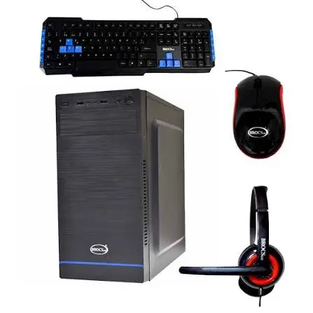 BROCS COMBO CASE (TECLADO, MOUSE, BOCINAS) ATX M306 NEGRO