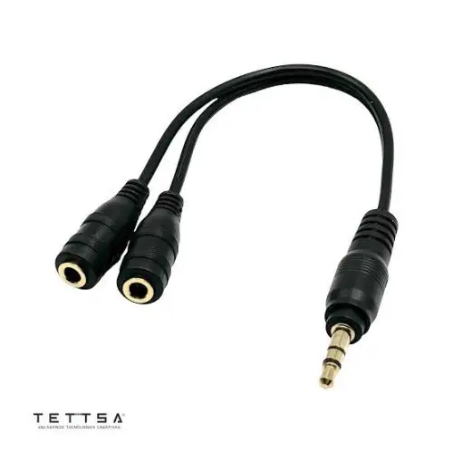 CABLE CONVERTIDOR PLUG 2 HEMBRA A 1 MACHO